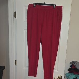 Ruby Rd. Vibrant Red Women's Joggers